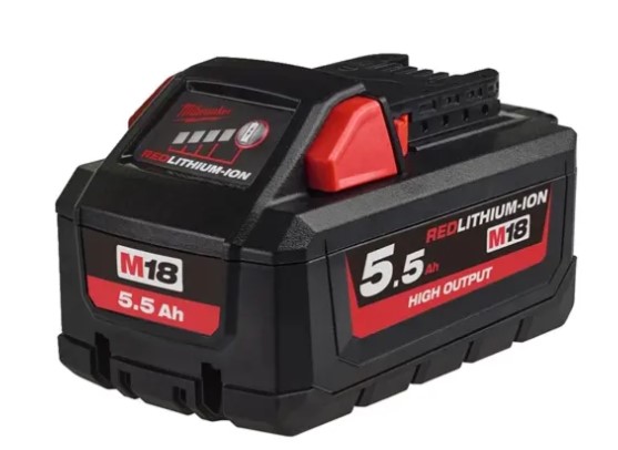 MILWAUKEE ACCU 18V5,5Ah LI-ION M18 HB5,5 4932464712