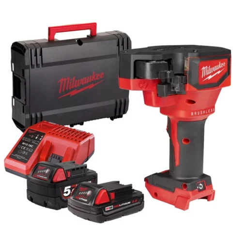 MILWAUKEE WIRE END CLIPPER M18BLTRC-522X 2X BATTERY 5.0AH+2.0Ah + HD-BOX + CHARGER