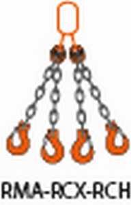 KABEL VIERSPRONG 10T. 3MTR. SK4SPRONG-EHS + HAKEN KLEPSLUITING