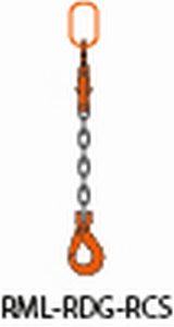 KETTING LENG 6mm 1400KG 6MTR 0419999  LASTHAAK MET KLEP RCS-6