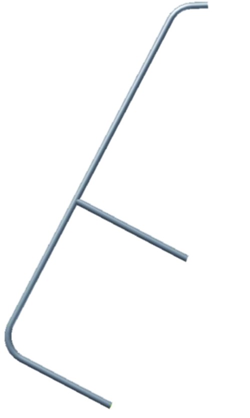 ZIJBEUGEL TBV PLATFORMTRAP 41959 (ALTIJD PER 2 ST LEVEREN)