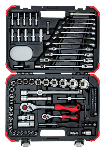 SOCKET WRENCH SET 1/4"+1/2", 92-PCS R46003092, 3300062 *A*