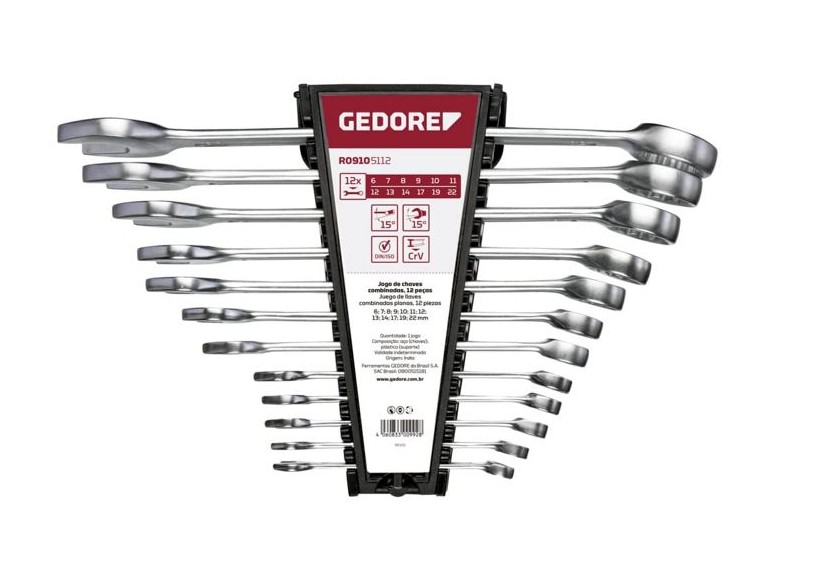 COMBINATION WRENCH SET SW6-22mm 12-piece R09105112, 3300992