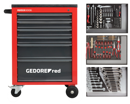 TOOL SET IN TOOL MECHANIC RED R21560004, 3301673 130-piece *A*