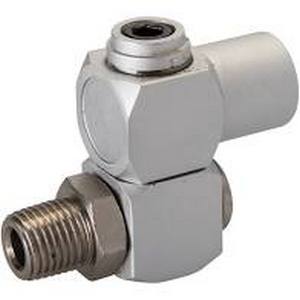 ROTATING COUPLING ANGLED 1/4" SWIVEL INDOOR - OUTDOOR
