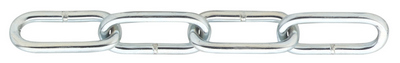 GALVANIZED FOOT CHAIN ​​3 mm INNER L=26mm (INNER LENGTH 26mm / OUTER WIDTH 12mm)