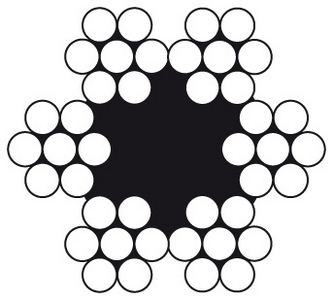 ROL a 100MTR STAALKABEL (7x7) ELVZ 1mm 