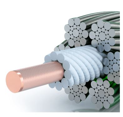 LIFTKABEL 6mm PAWO F5E+1x0,96 E-LEITER 6X19 - 1770N / 24,7 Kn