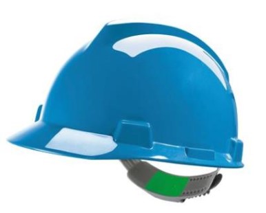 VEILIGHEIDSHELM MSA V-GUARD BLAUW PE 