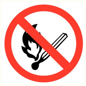 STICKER OPEN FIRE NO PP Ø 200mm 150.3222.02