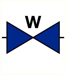 STICKER "WATERAFSLUITER" VINYL 120x120mm 150.6231.02