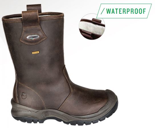 WORK BOOT GRISPORT BROWN 70249C SIZE 41 LINED WOOL