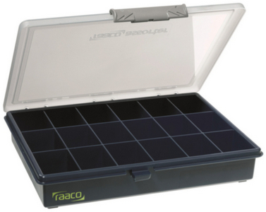 RAACO ASSORTMENT BOX ASSORTER AB 5-18 18 SPACES 240x195x43mm