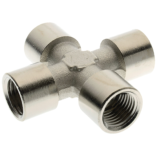 CROSS-SOCKET NICKEL-PLATED MESS. BSP 1/8"