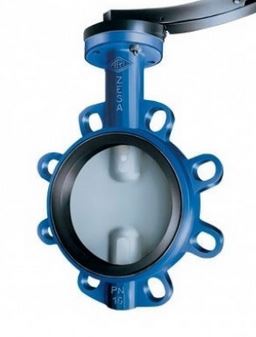 VLINDERKLEP ARI-ZESA EA DN80 PN16 O/C 1.4581 BARE SHAFT (zonder actuator) EPDM