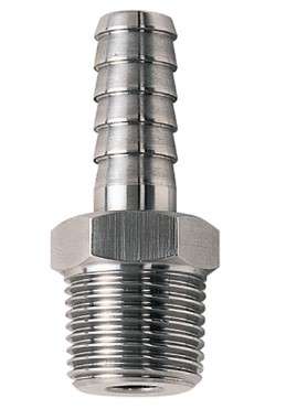 HOSE BAR STAINLESS STEEL 6MM x 1/8" G BUDR. HT-18-6