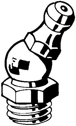 LUBRICATION NIPPLE 180° GALCONNECTED STEEL M10x1