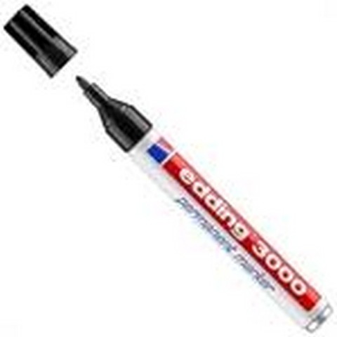 MARKEERSTIFT EDDING 3000 ZWART 1,5-3,0mm (min afname=10st) zie 978006260