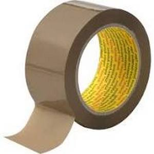 PAK a 6st.VERPAKKINGSTAPE 50mm-66M BRUIN 