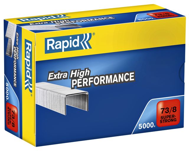 DS of 5000 pcs. RAPID 73/8 GLAZE SUPERSTRONG STAPLES