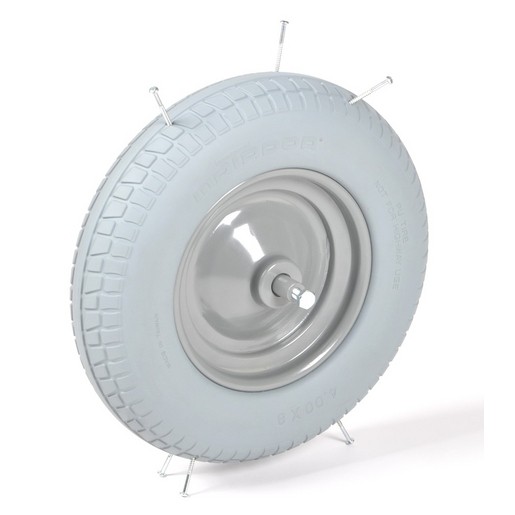 SOLID WHEELBAR WHEEL, TIRED, M800CT 400-8 / 16X4 AXLE LENGTH=150mm