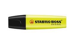PACK of 10 STABILO BOSS YELLOW HIGHLIGHTERS 2-5mm