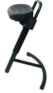 STAHULP MET GASVEER 645-825mm 504743 ONDERSETL ZWART, PU ZITTING ZWART