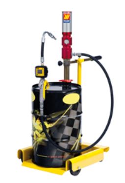 PNEUM. OLIEPOMP DIG. 30L/MIN 3M SLANG +TROLLEY v. VATEN 50-60LTR