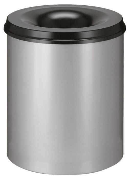 SELF-EXTINGUISHING WASTE BIN 80 LTR. ST/ALU HX Ø550X470mm