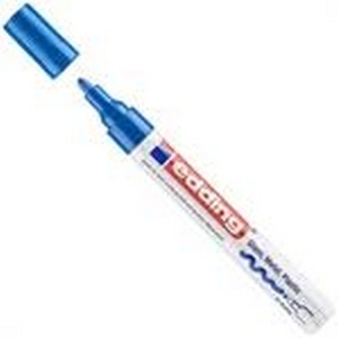MARKEERSTIFT EDDING LAKMARKER 750 BLAUW (min.afname / verpakking =10st)