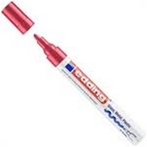 MARKEERSTIFT EDDING LAKMARKER 750 ROOD (min.afname / verpakking =10st)