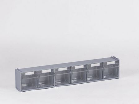 KANTELBAK ELEMENT MET 6 BAKJES MBT 6-7 BxDxH 600x94x112mm KOPPELBAAR