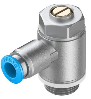 FESTO THROTTLE VALVE GRLA-3/8-QS-8-D WITH CHECK VALVE 193150