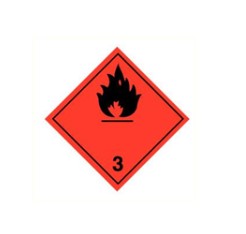 STICKER 250x250mm BRANDBARE VLOEISTOFFEN 150.2634.2G