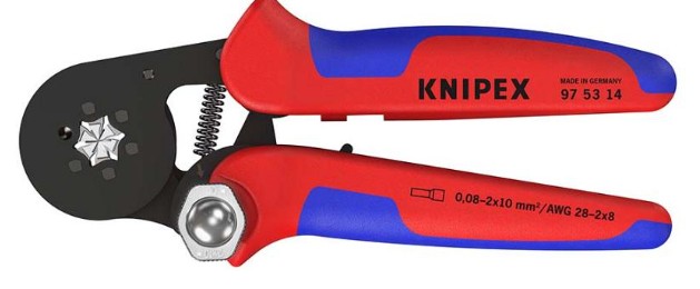 KNIPEX CRIMPING PLIERS 97 53 14 CHERRY END SHELVES 0.08 to 16mm2