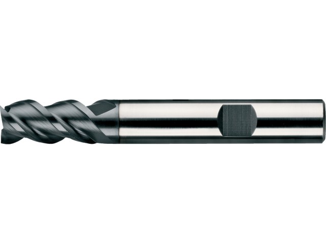 SHAFT MILLER 3-CUTTER LONG AlTiN-X, DIN 6527 STAINLESS STEEL 5X10mm