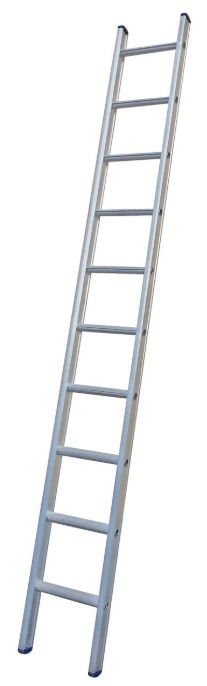 ENKELE LADDER SUPERPRO 14-SPORTEN BREEDTE 42CM LENGTE 375 CM MET STAB.BALK