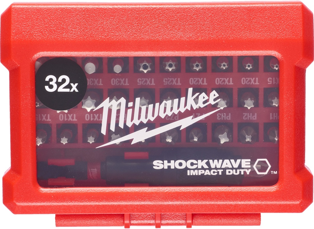 MILWAUKEE SHOCKWAVE™ IMPACT DUTY BITSET 32-delig 4932464240