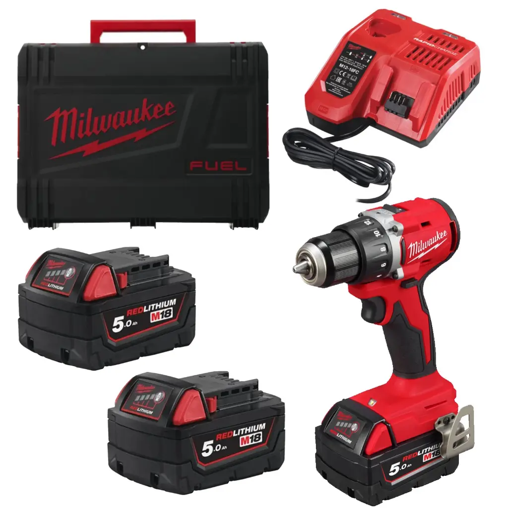 MILWAUKEE M18™ M18 BLDDRC-502C COMPACTE ACCU SCHROEFBOORMACHINE 4933492835