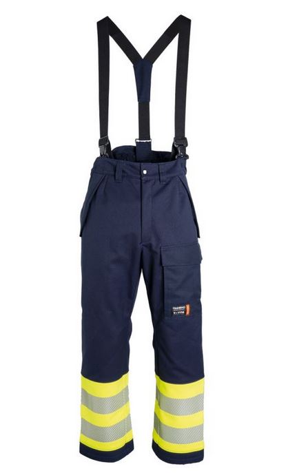 STRETCH SHIFTS FLAME RETARDANT FR 519495 YELLOW/NAVEL 94 SIZE: 3XL