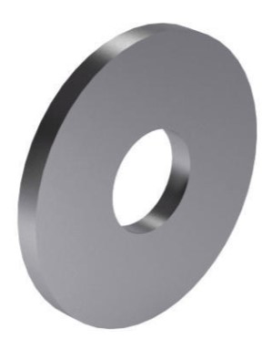 WASHER FLAT NYLON D 9021 M8 OU DIA =3X NOM. DIAM.