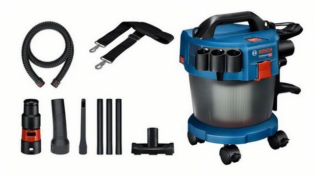 ACCU STOFZUIGER PREMIUM GAS 18V-10 L IN DOOS MET ACCESSOIRESET + WIELEN