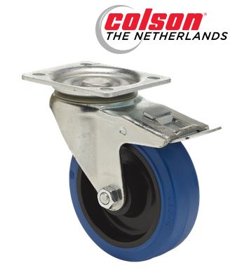 SWIVEL WHEEL 125mm + BRAKE BTPB 1252 2100 MEDIUM 160-450 KG