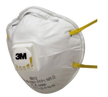 DS. a 10 MASKERS 8812 FFP-1 +VENTIEL