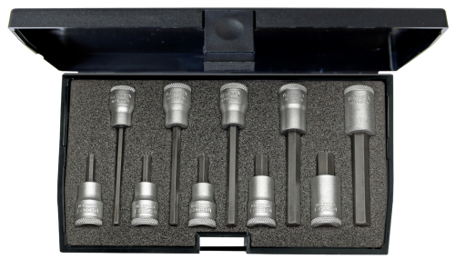 SOCKET WRENCH SET IN 30 LKM 3/8" 10-piece 4-10mm SHORT+LONG 1509918