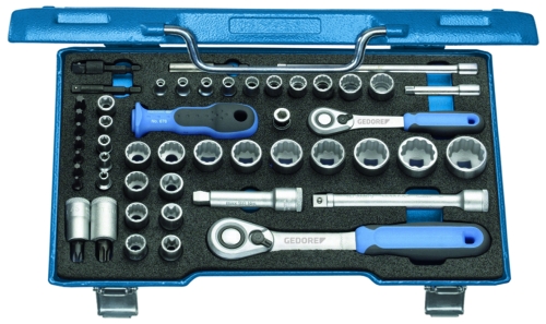 SOCKET WRENCH SET D30 TX20 U20 3/8" + 1/4" 50 pieces 2075695