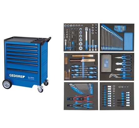 TOOL TROLLEY GW2005 TS190 + 190-PIECE TOOL SET 2980290 *A*
