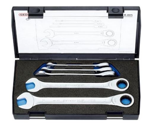 STEEK-RINGRATELSLEUTELSET S7R-005 5-dlg 8-19mm 8099750