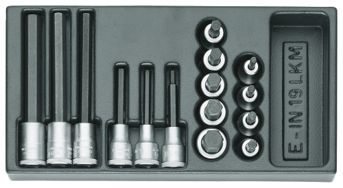 MODULE 1500 ES-IN-19LKM INB. SOCKET SET 1/2" IN 1/3 MODULE 1402234