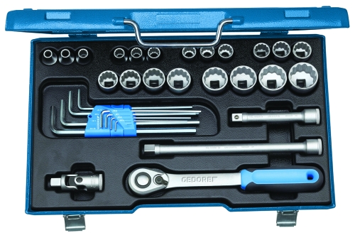 SOCKET WRENCH SET D19 WAU 20 1/2" 31-piece 5/16-1.1/4AF 2546027